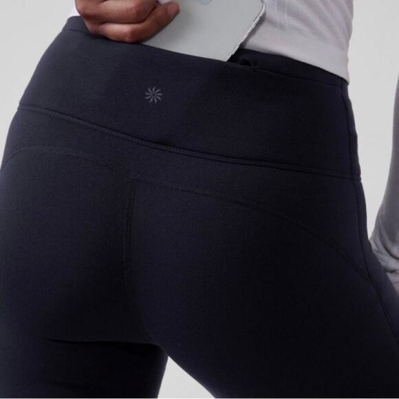 Athleta Altitude Tight in Polartech Power Stretch Navy Blue 1X 486200 - Picture 2 of 9